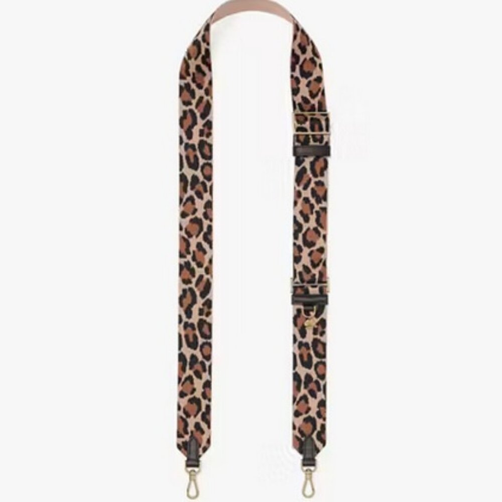 Kate Spade Leopard Phone Crossbody, Lanyard & Guitar Strap in Brown Multi, NWT - Picture 10 of 15